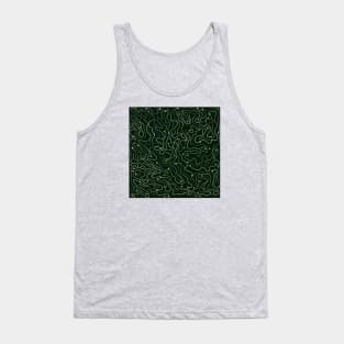 Gold line night star pattern Tank Top